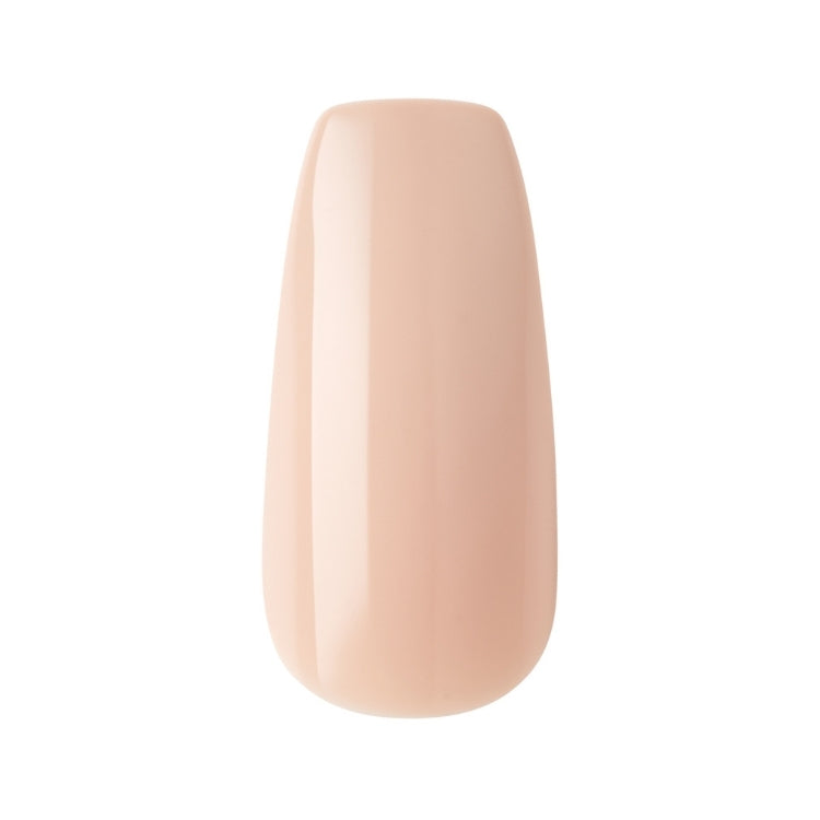 Gel Fantasy Nails - Ab Fab in een zachte nude kleur, met een glanzende afwerking en een elegante vorm.