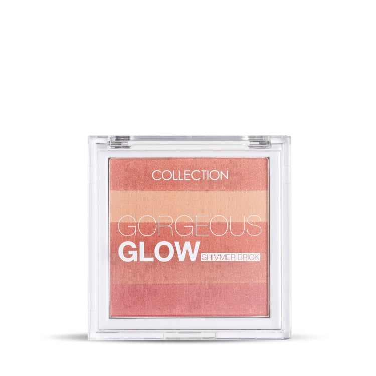 Gorgeous Glow - Blush Block in een transparante verpakking met meerdere roze tinten voor een stralende blush.