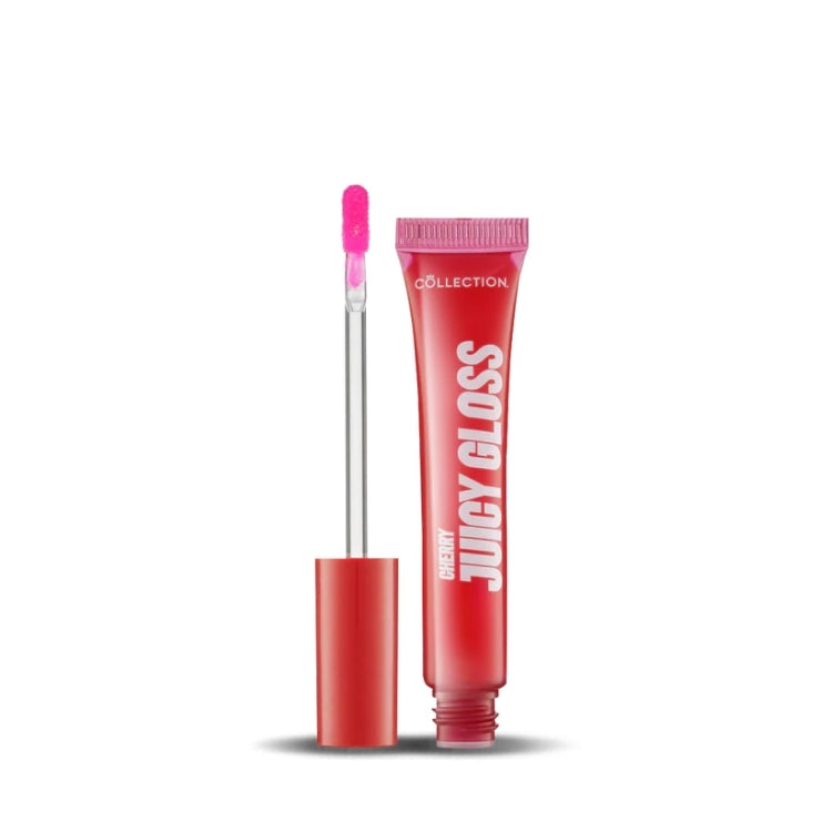 Gloss Me Up Juicy Infusion Lip Gloss in een heldere roze tube met applicator voor een glanzende finish.