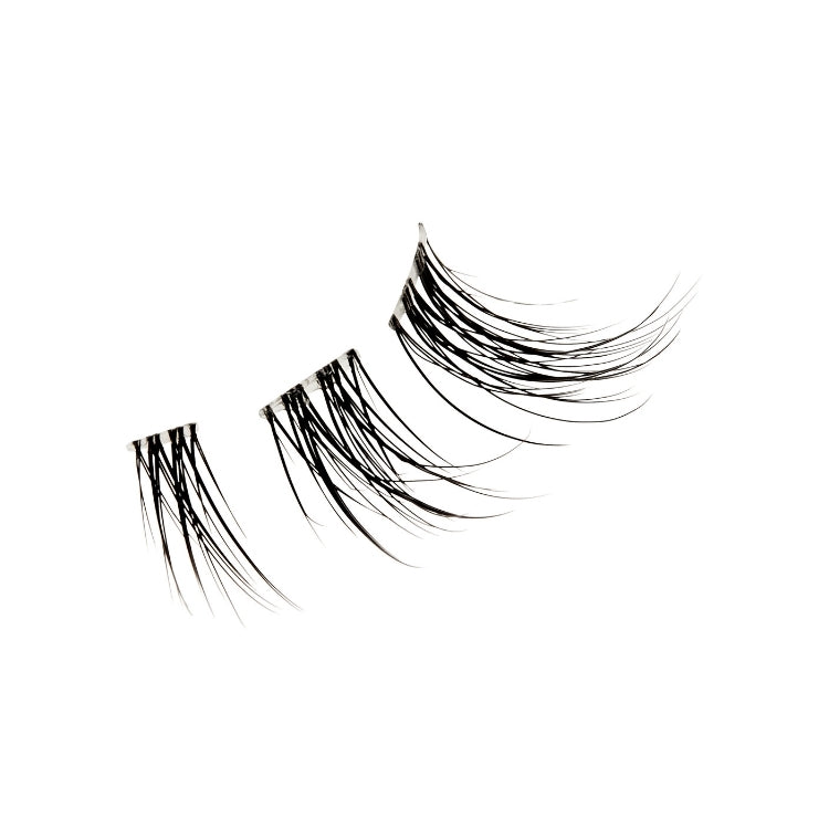 Falscara Studio Palette 8mm-12mm Delicate Fluffy met zwarte, delicate wimpers in een elegante verpakking.