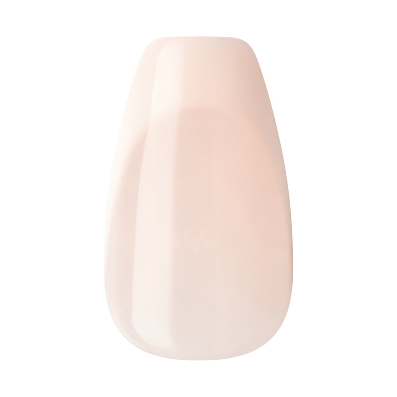 imPRESS Nails - Genuine in een zachte nude tint, met een moderne, glanzende afwerking en stijlvolle verpakking.