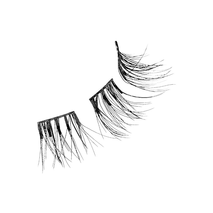 imPRESS Press-On Falsies 10mm-12mm Classy Natural, zwarte nepwimpers met een natuurlijke uitstraling en een elegante vorm.