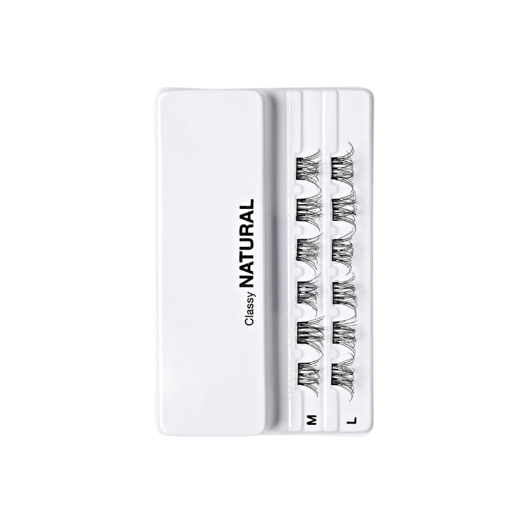 imPRESS Press-On Falsies 14mm-16mm | Edgy Wispy in een witte verpakking met wimpers in verschillende lengtes.