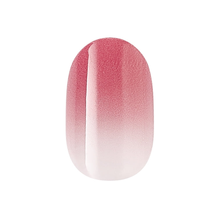 imPRESS Color Nails - Beat The Heat, nagel met een ombre-effect in roze en wit, perfect voor een zomerse look.