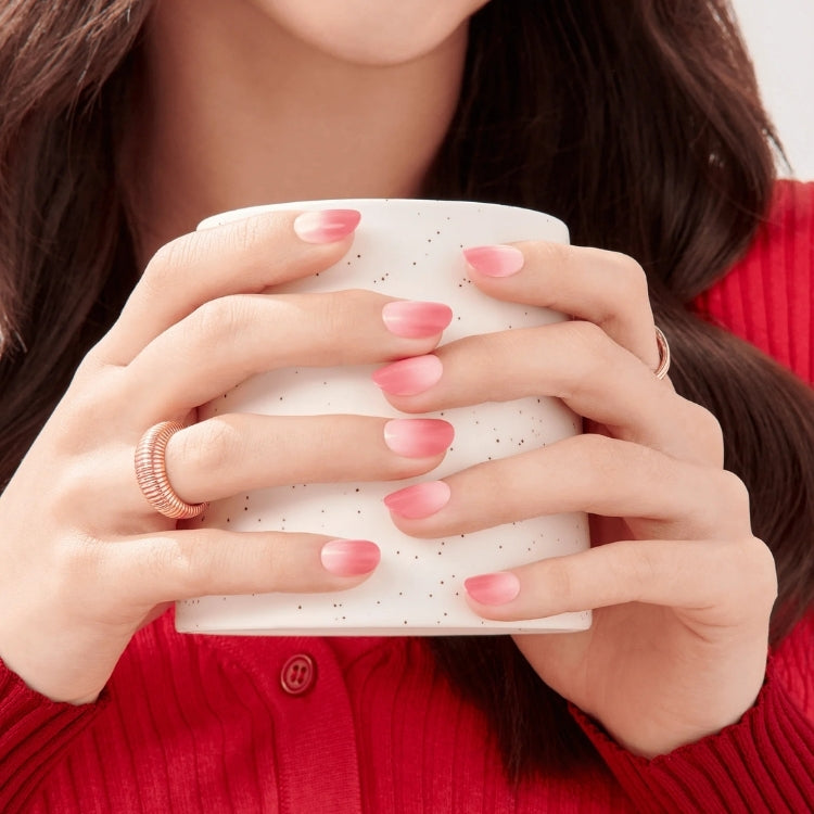 imPRESS Color Nails - Beat The Heat, roze ombre nagels, elegant en trendy, perfect voor een verzorgde look.