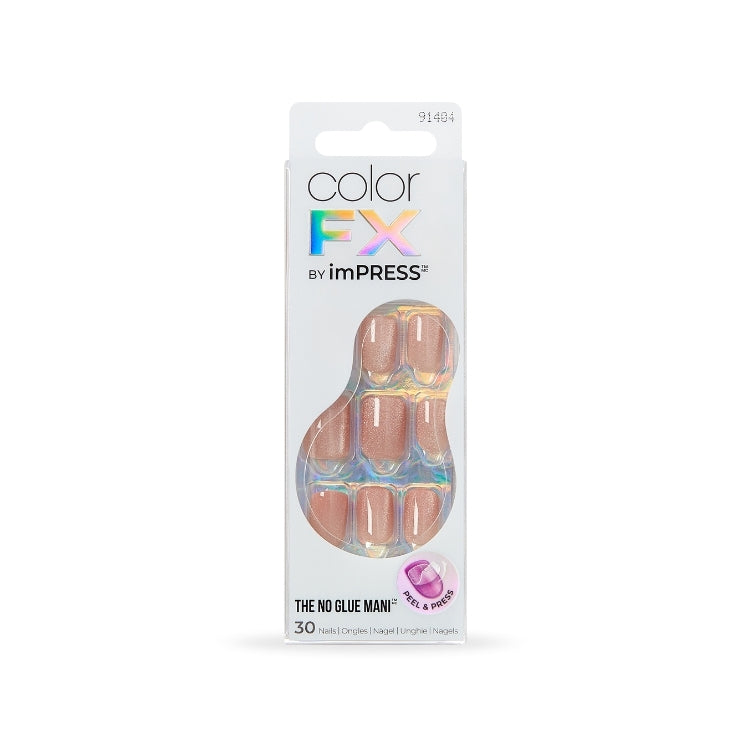 imPRESS Color FX - Starstruck, een set van kunstnagels in een natuurlijke tint, verpakt in een doorzichtige blisterverpakk...