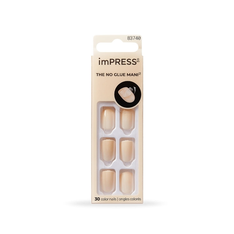 imPRESS Color - Point Pink, nagels in een zachte roze tint, verpakt in een handige blisterverpakking.