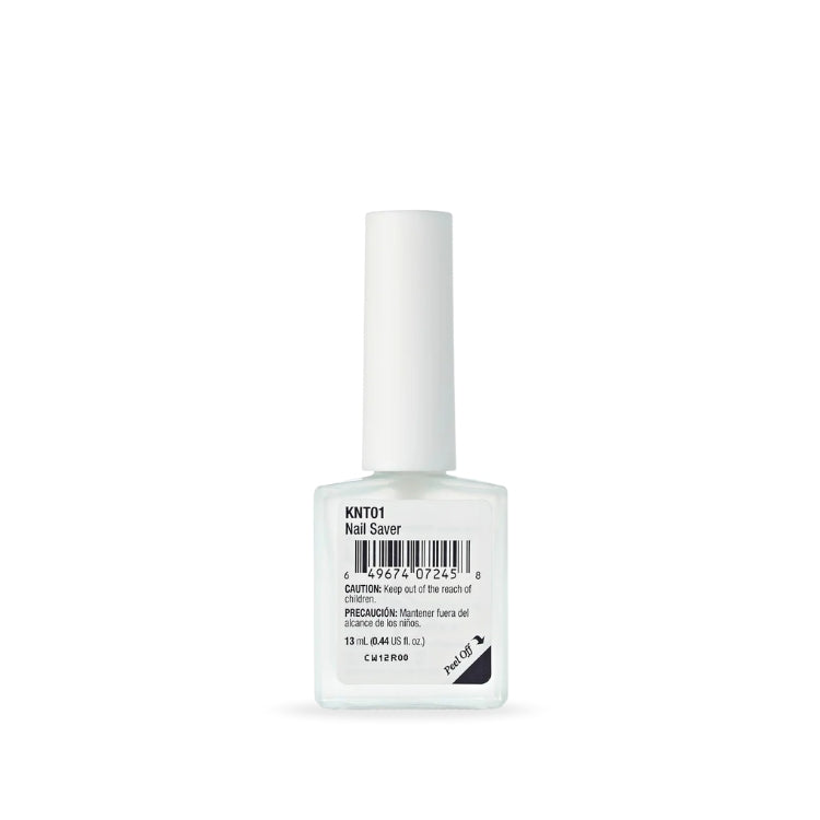 KISS Nail Saver, transparante nagellak in een vierkante fles met witte dop voor sterke en gezonde nagels.