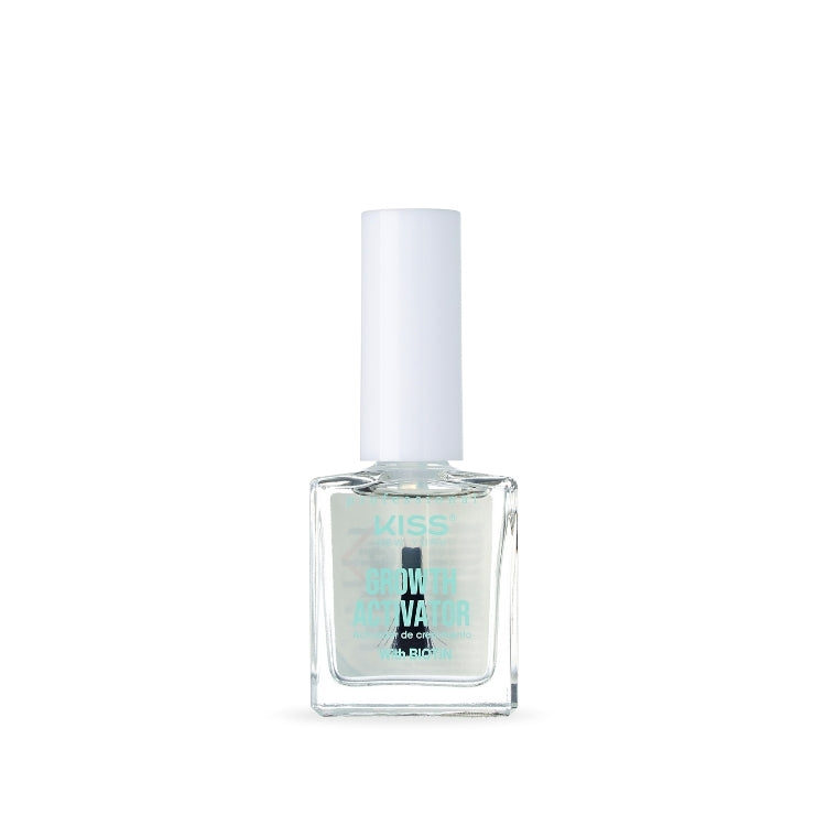 KISS Growth Activator in een transparante fles met witte dop, ideaal voor het stimuleren van haargroei.