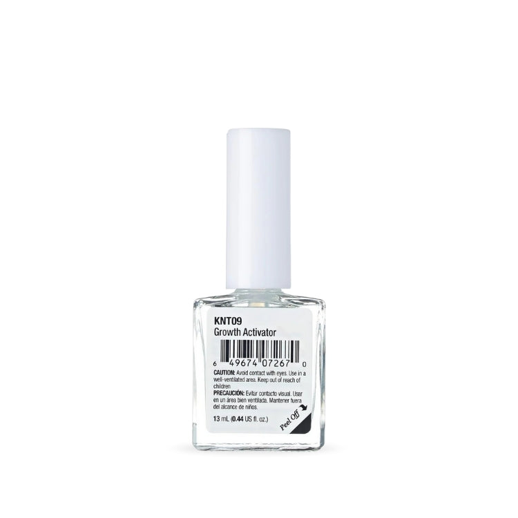 KISS Growth Activator in een transparante fles met witte dop, ideaal voor het bevorderen van haargroei.