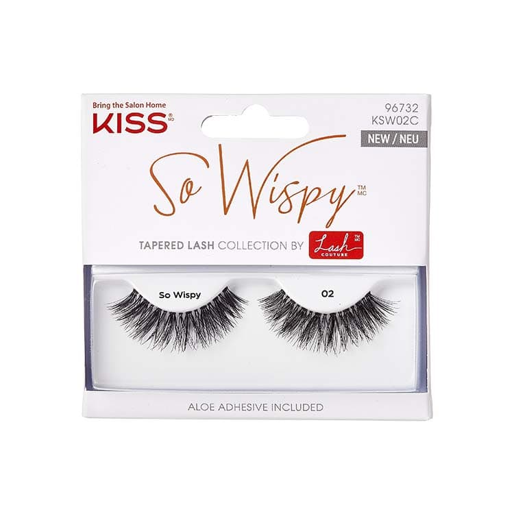 So Wispy - Lash 02, zwarte wimpers in een elegante verpakking met tapering effect, inclusief aloe adhesive.