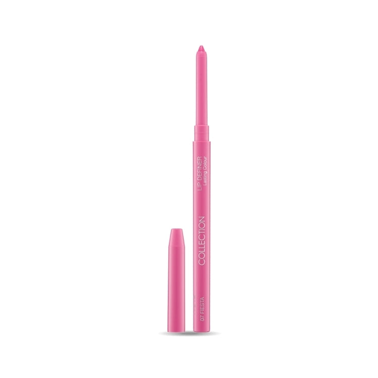 Lip Definer in een felle roze kleur, slanke penvormige verpakking met dop. Perfect voor het accentueren van lipcontouren.