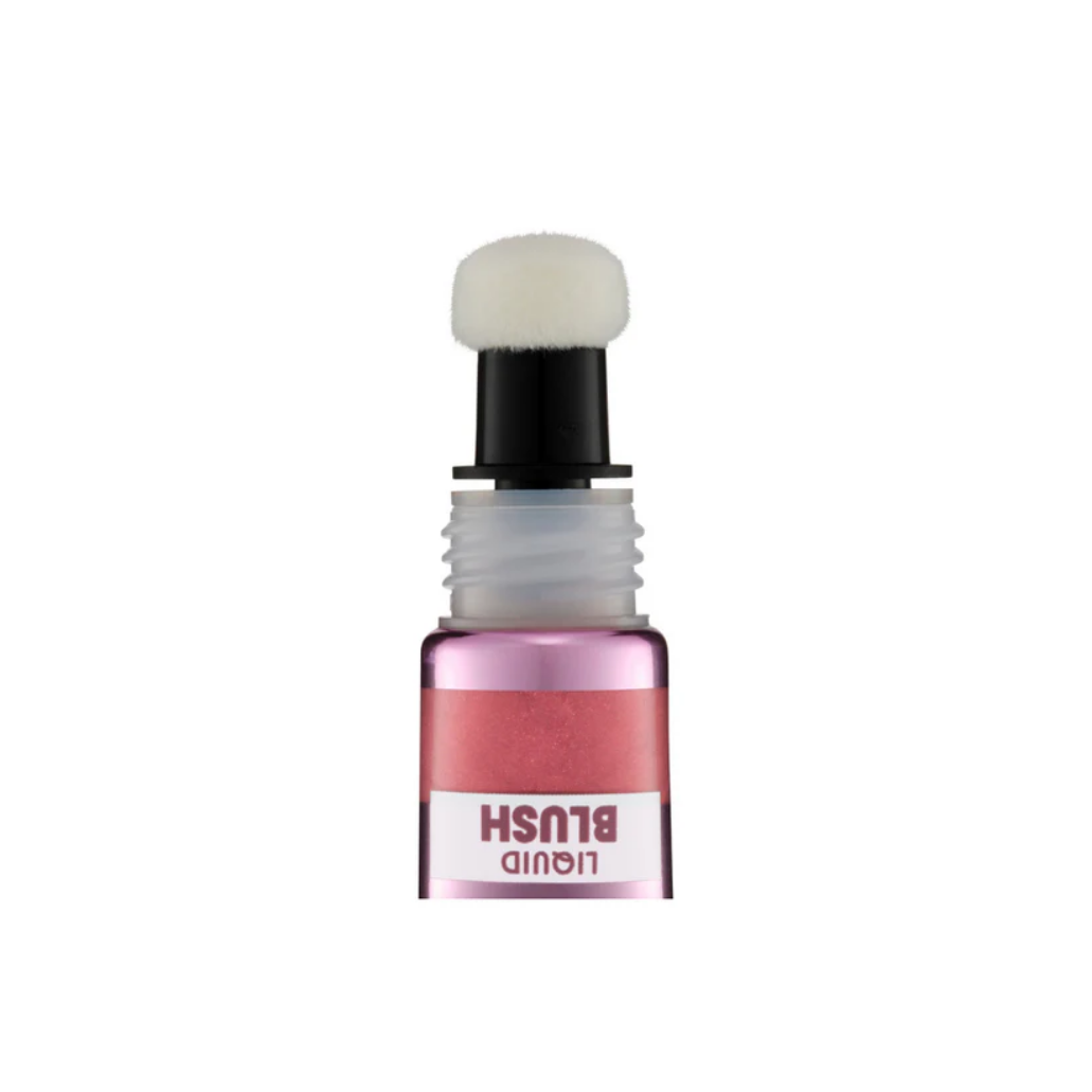 Filter Finish Liquid Blush Light Wand in een roze verpakking met een applicator voor een zachte blush-toepassing.