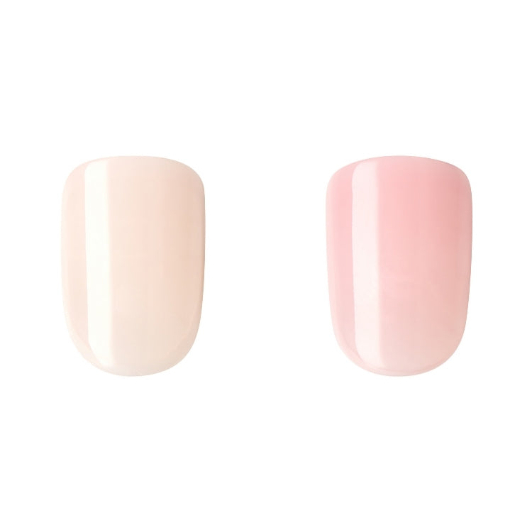 imPRESS Bare but Better - Effortless Finish, twee nagelsets in nude en lichtroze tinten met een glanzende afwerking.