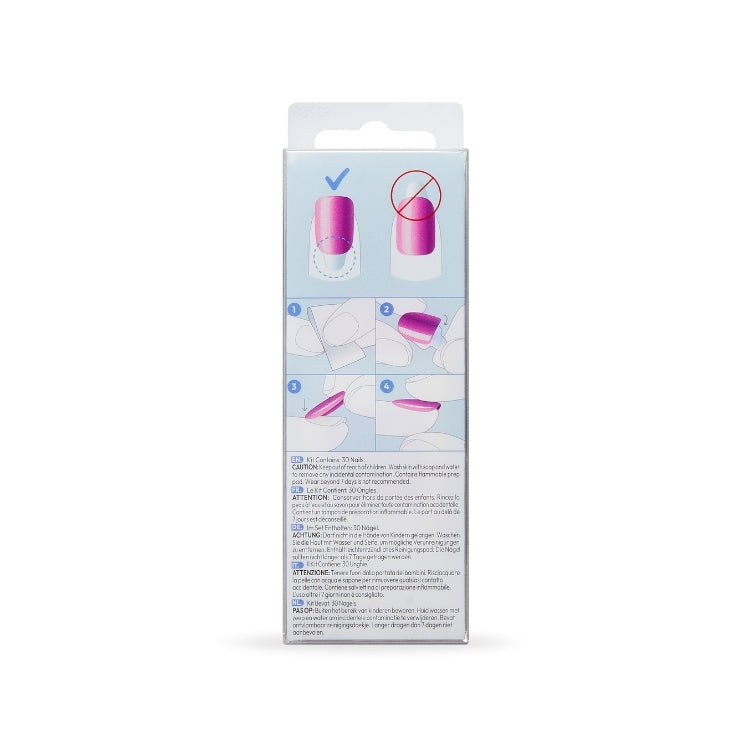 imPRESS Color FX - Around You, verpakking met instructies voor nagels in een trendy roze kleur.