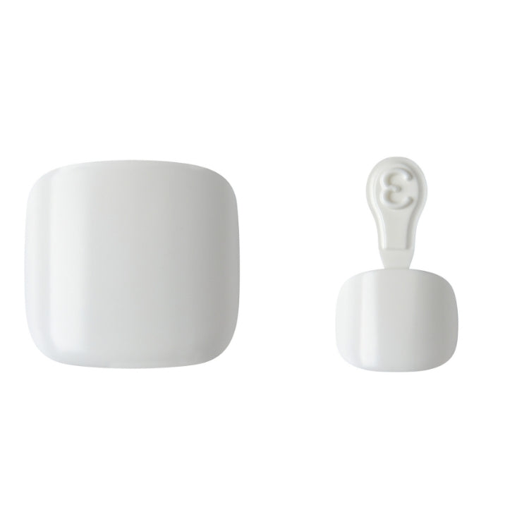 imPRESS Toenails - Angel Vibes, set van witte kunstnagels in een stijlvolle verpakking. Perfect voor een trendy look.