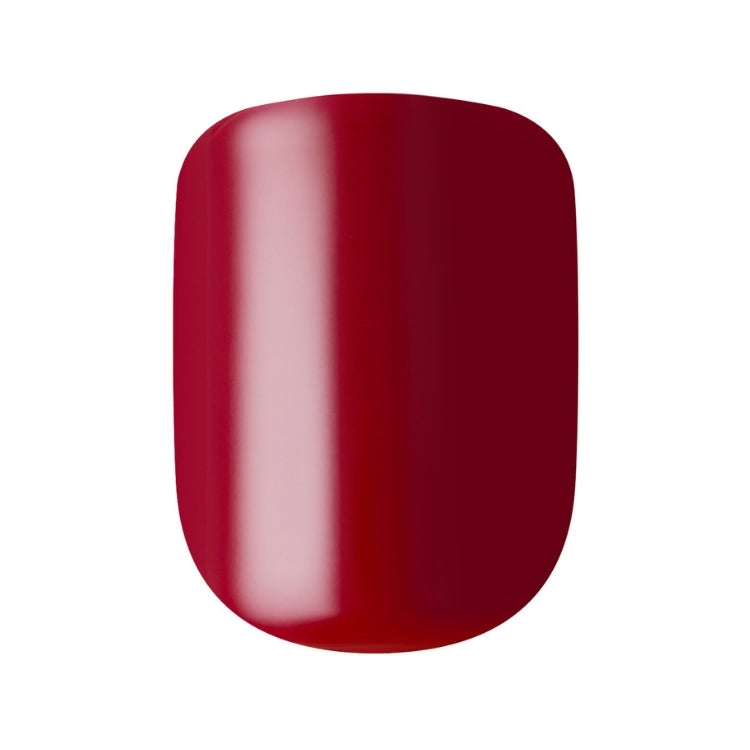 imPRESS Color - Espress(Y)Ourself, diep rode nagelstickers in een glanzende, afgeronde vorm.