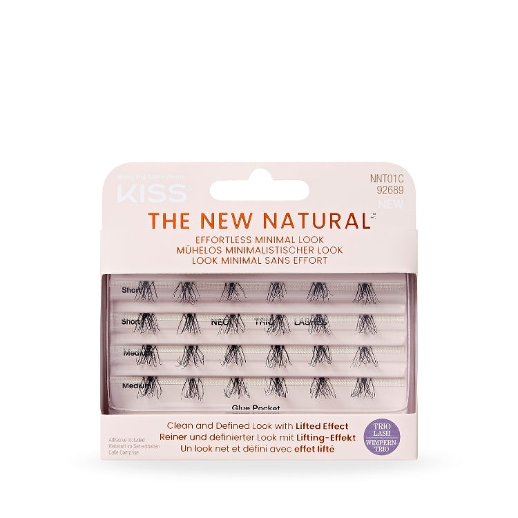 The New Natural Trio - Neo van Kiss, een set wimpers in verschillende lengtes, verpakt in een handige doos.