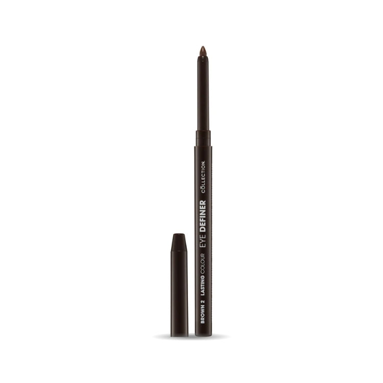 Eye Definer in zwart, een slanke eyelinerpen met een handige dop voor nauwkeurige applicatie.