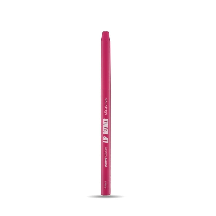Lip Definer in felle roze kleur, slanke penverpakking van het merk Collection voor het accentueren van lippen.