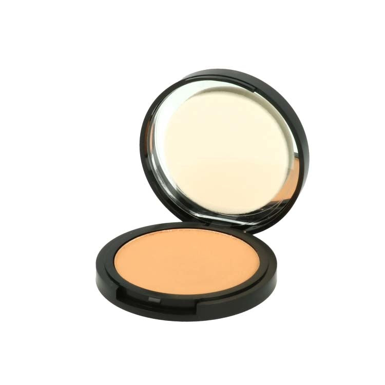 Crème to Powder Foundation - C2P07 in een zwarte verpakking met een warme, perzikachtige tint.