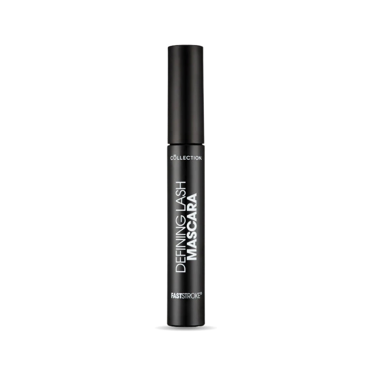 Fast Stroke Defining Lash Mascara in een slanke zwarte verpakking voor een gedefinieerde en volumineuze look.