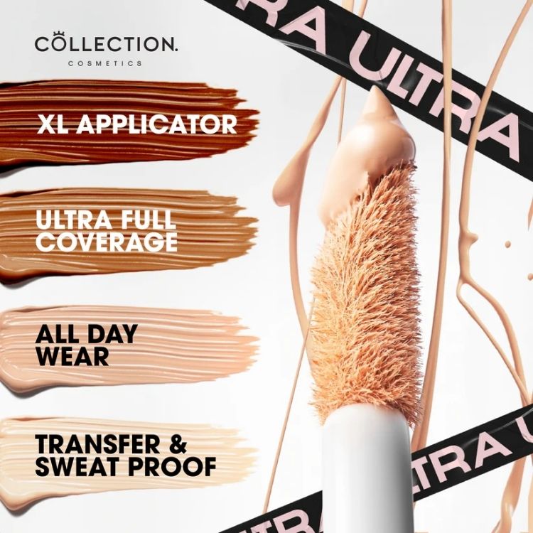 Ultra Cover Concealer van Collection met XL applicator, verkrijgbaar in verschillende huidtinten voor volledige dekking.