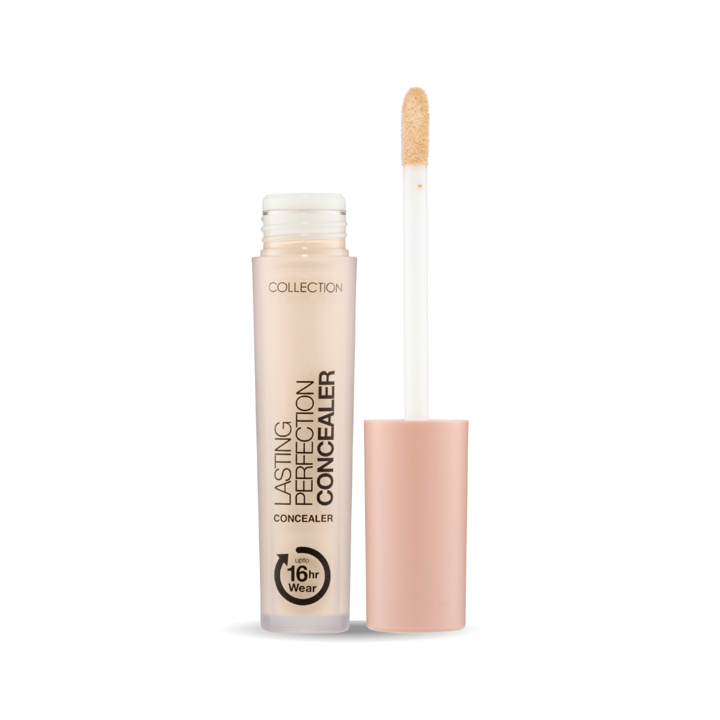 Lasting Perfection Concealer in een transparante tube met een applicator, ideaal voor een egale huidtoon.