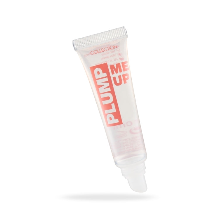 Gloss Me Up Lip Gloss in een transparante tube met een zachte applicator, ideaal voor een glanzende liplook.