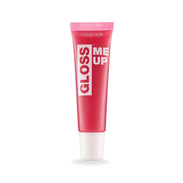Gloss Me Up Lip Gloss in een roze tube met witte details, perfect voor een glanzende liplook.