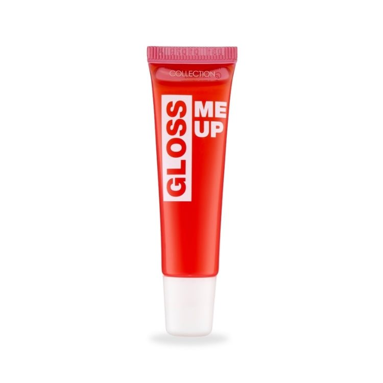 Gloss Me Up Lip Gloss in een heldere rode tube met witte tekst, perfect voor een glanzende liplook.