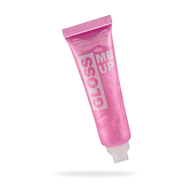 Gloss Me Up Lip Gloss in een glanzende, lichtroze tube met een zachte applicator. Perfect voor een stralende liplook.