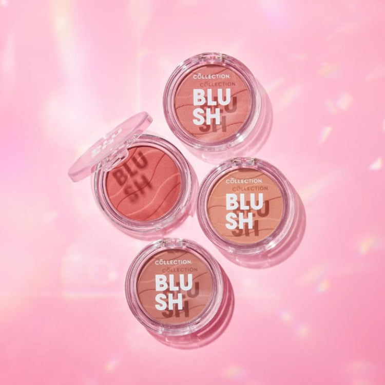 Soft Glow Blusher in diverse tinten, verpakt in doorzichtige doosjes met een moderne uitstraling.