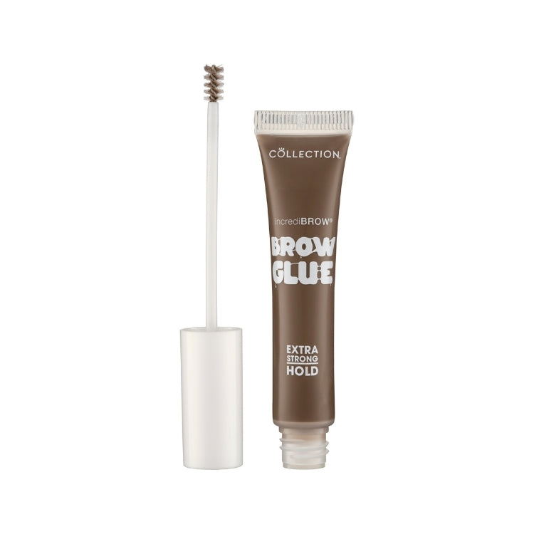 Incredibrow Brow Glue van Collection in een bruine tube met een applicator voor extra sterke hold.