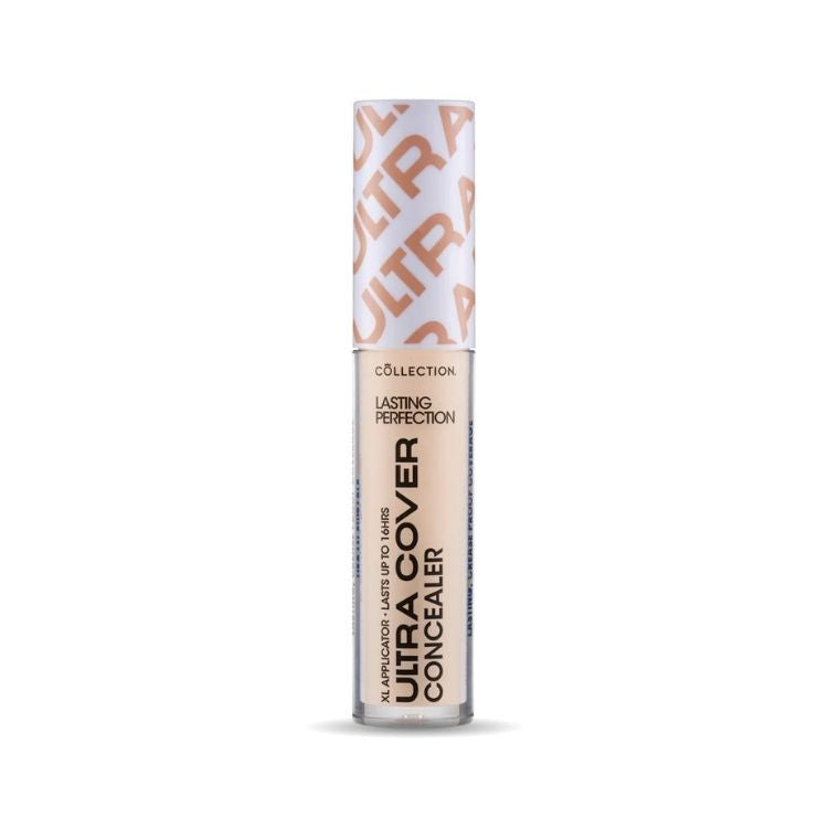 Ultra Cover Concealer in lichte tint, slanke tube met een opvallende dop, ideaal voor een egale huid.