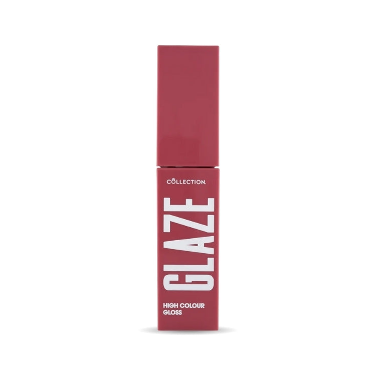 Glaze High Colour Liquid Lipstick in een stijlvolle, vierkante verpakking met een diepe, bordeauxrode kleur.